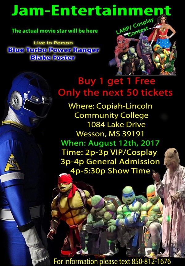 Get Information and buy tickets to Power Ranger and Xtreme Force Live Wesson, MS Go Ninja Go on Jam Entertainment Live