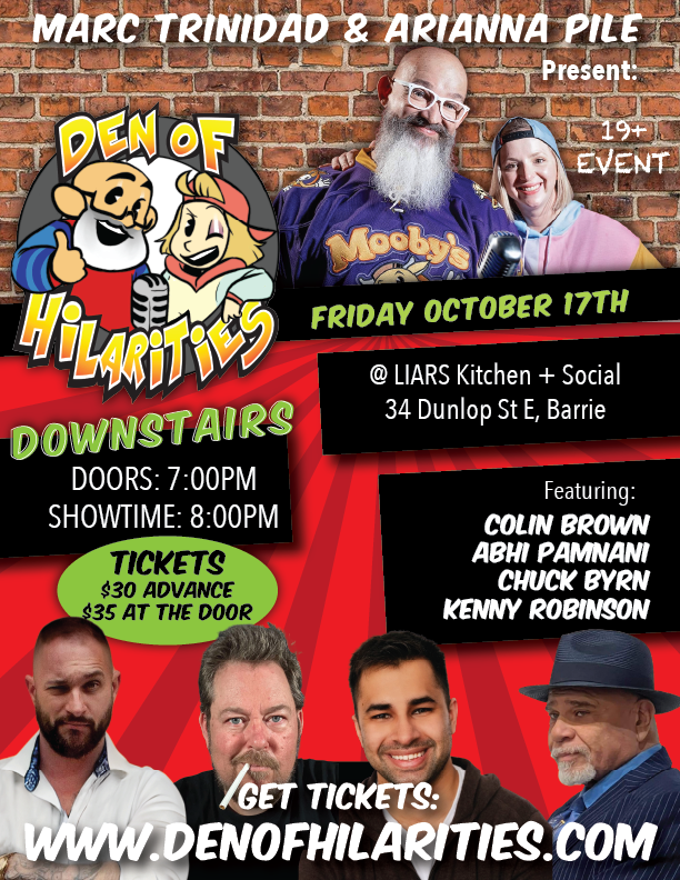 Get information & buy tickets toDen of Hilarities Liars Kitchen + Social on Oct 17, 20:00 @Liars Kitchen + Social | Marc Trinidad Ent