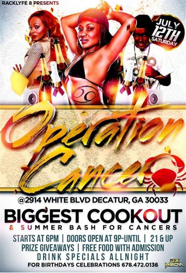 Get Information and buy tickets to OPERATION CANCER COOK OUT & BIRTHDAY BASH  on OPERATION CANCER
