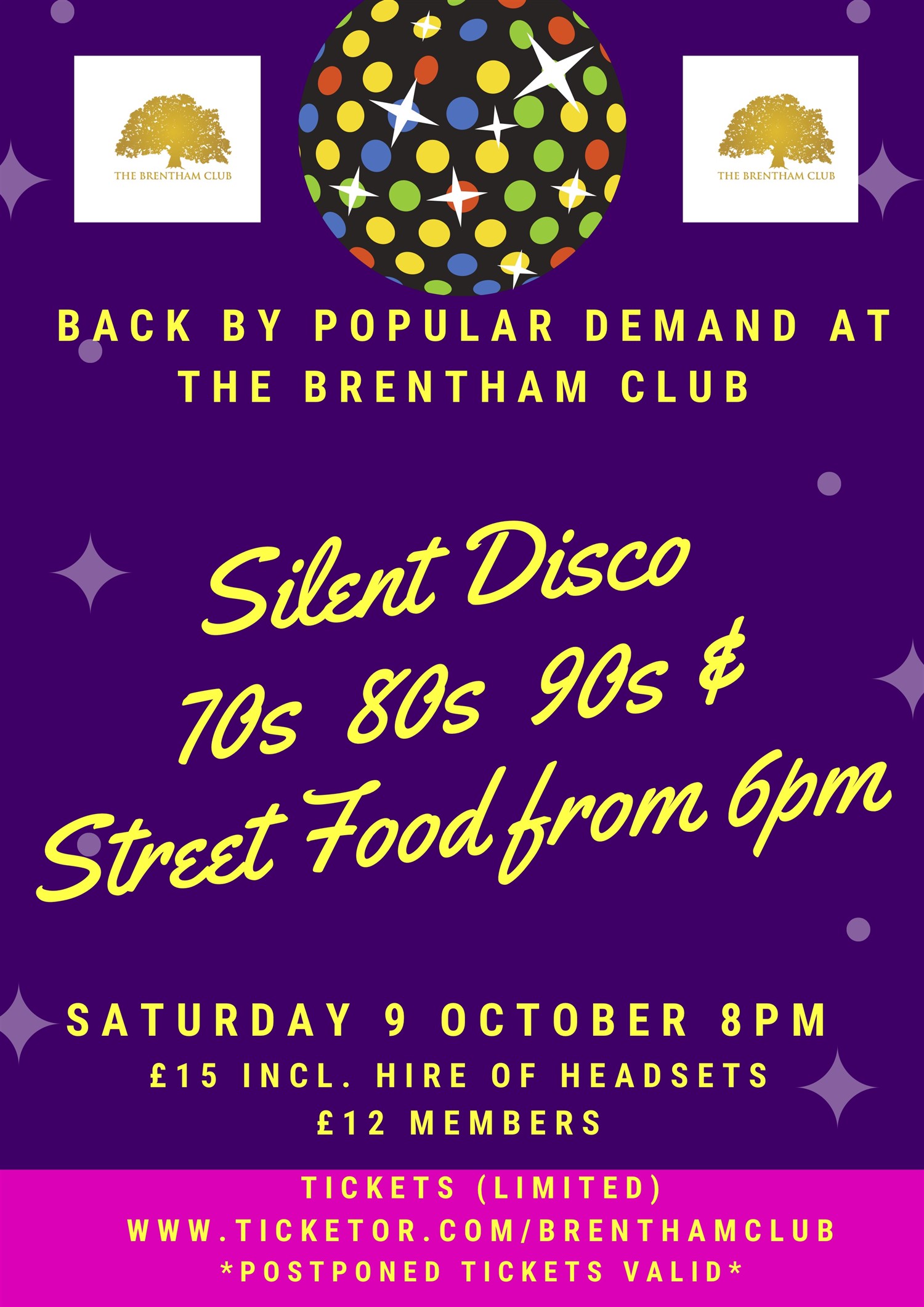 Silent Disco - 3 channels 70s, 80s or 90s image