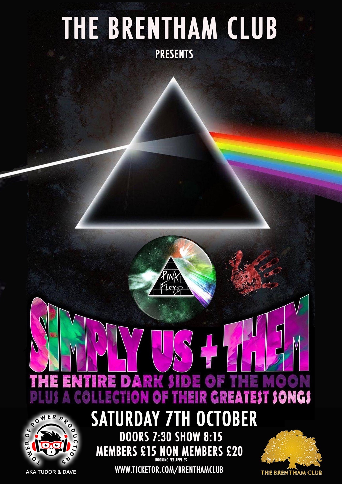 Pink Floyd - Simply Us + Them  on Oct 07, 20:00@The Brentham Club - Buy tickets and Get information on Brenthamclub.co.uk 