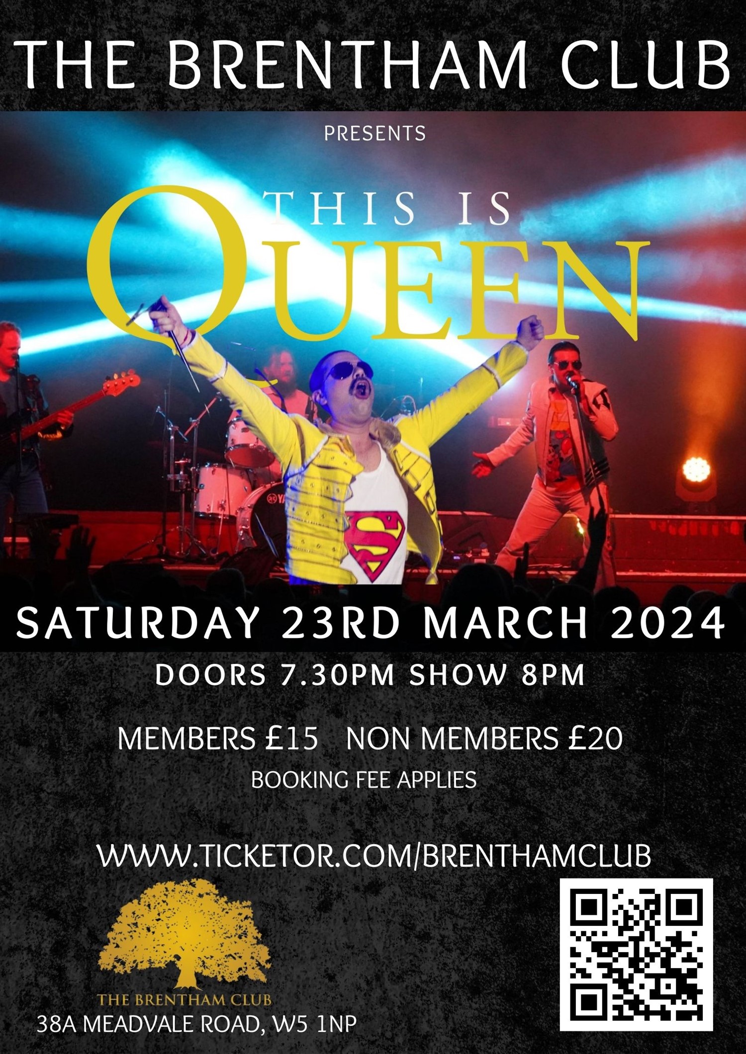 This is Queen Tribute on Mar 23, 20:00@The Brentham Club - Buy tickets and Get information on Brenthamclub.co.uk 
