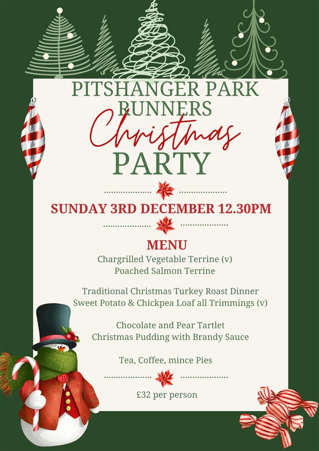 Pitshanger Park Runners Christmas Party