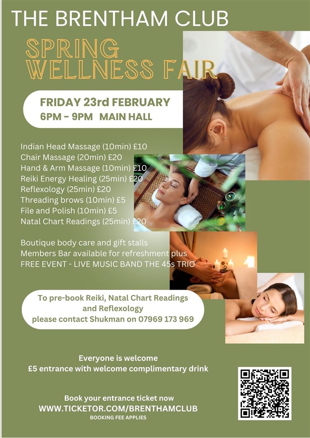 Get Information and buy tickets to Spring Wellness Fair  on Brenthamclub.co.uk