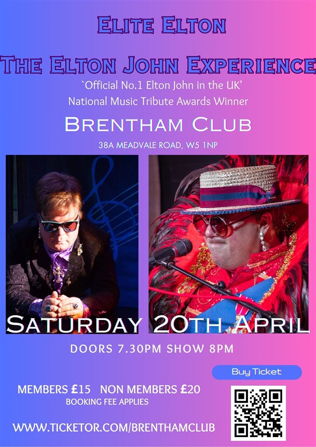 Get Information and buy tickets to The Elton John Experience Elite Elton on Brenthamclub.co.uk
