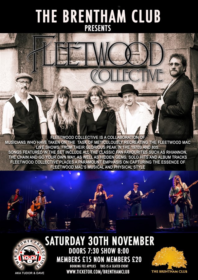 Get Information and buy tickets to Fleetwood Collective Fleetwood Mac Tribute on Brenthamclub.co.uk