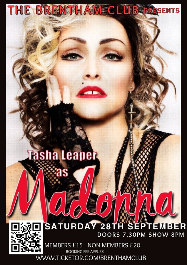 Get Information and buy tickets to Madonna Tribiute  on Brenthamclub.co.uk