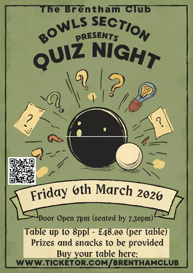 Brentham Bowls Quiz Night
