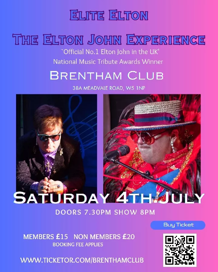 Get Information and buy tickets to The Elton John Experience Elite Elton on Brenthamclub co uk