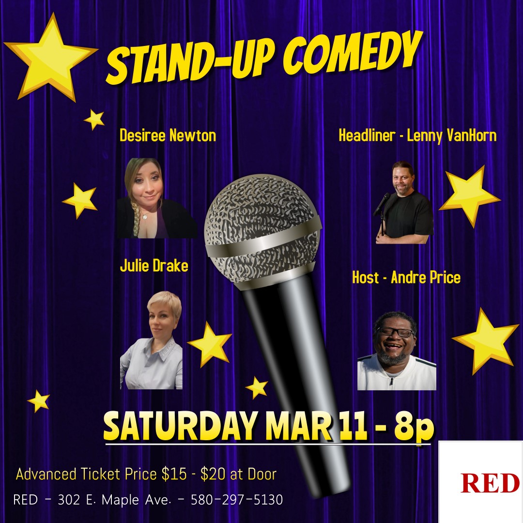 Stand-up Comedy Live at RED  on Mar 11, 20:00@Boondocks Tavern - Buy tickets and Get information on Boondocks Tavern 