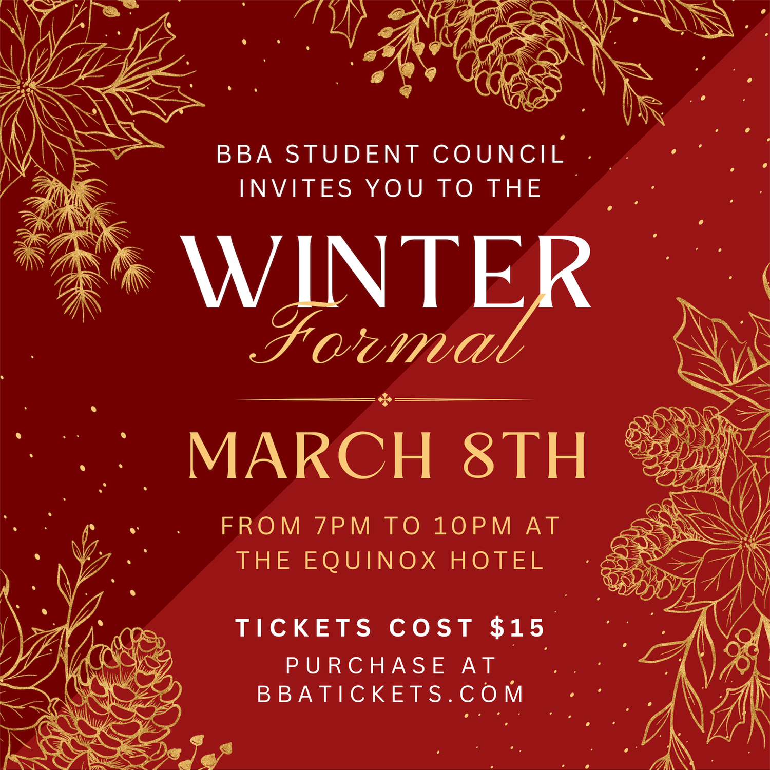 WINTER FORMAL  on Mar 08, 19:00@Equinox Resort - Buy tickets and Get information on Burr and Burton Academy 