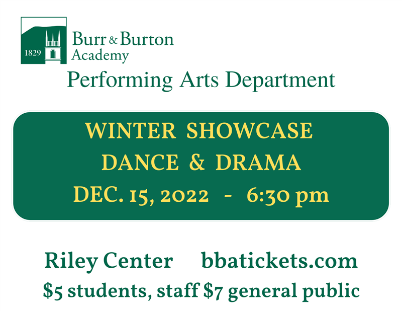 Obtener información y comprar entradas para Winter Showcase Dance and Drama BBA Performing Arts Department Showcase en GSHI Inc.