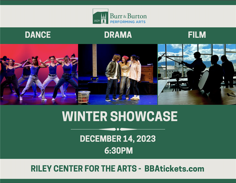Get Information and buy tickets to Winter Showcase Dance, Drama, Film  on Burr and Burton Academy