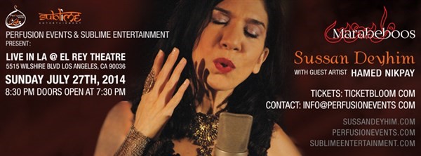 Get Information and buy tickets to Sussan Deyhim Live in LA  on perfusionevents.com