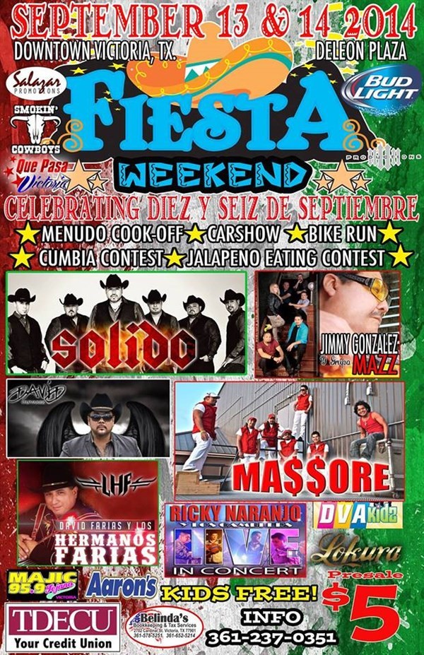 Get Information and buy tickets to Fiesta Downtown Victoria Diez y Seis on Que Pasa Victoria