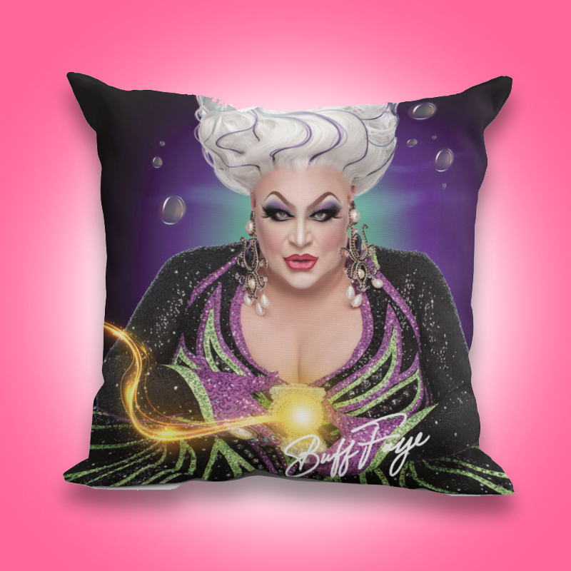Sea Witch Ursula Buff Faye Pillow