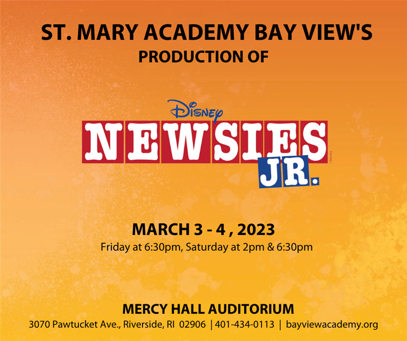 Get Information and buy tickets to Newsies, Jr.  on Bay View Box Office