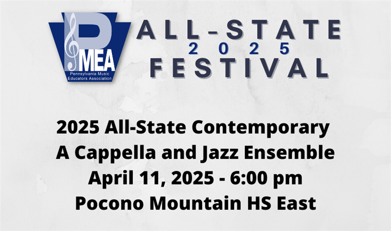 Get Information and buy tickets to PMEA All-State Jazz and A Cappella Ensemble Concert  on PMEA