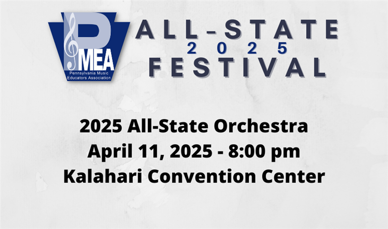 Get Information and buy tickets to PMEA All-State Orchestra Concert  on PMEA