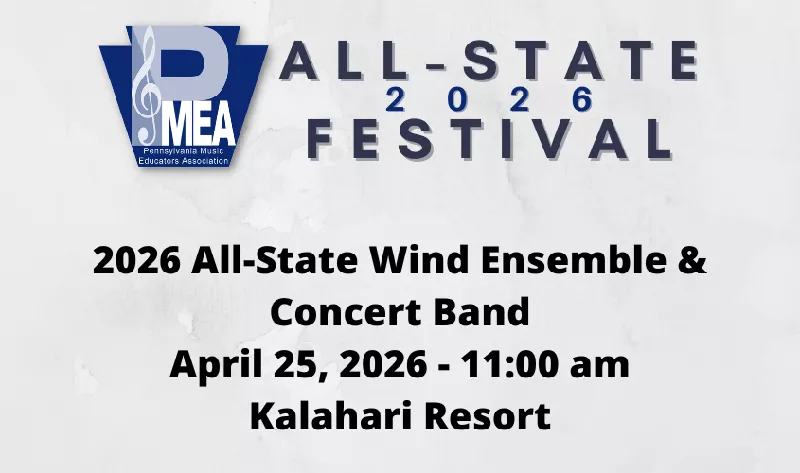 Get Information and buy tickets to PMEA All-State Wind Ensemble & Band Concert  on PMEA