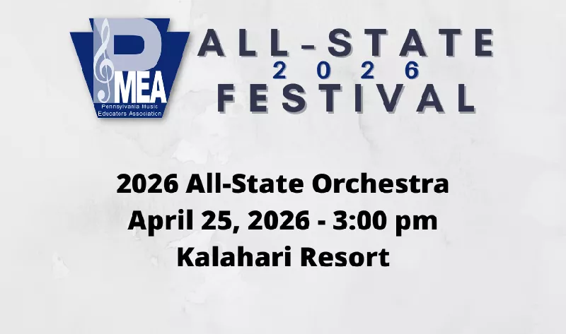 Get Information and buy tickets to PMEA All-State Orchestra Concert  on PMEA