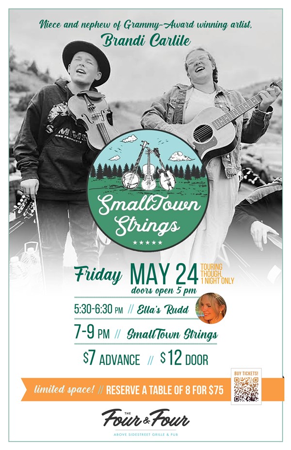 Get Information and buy tickets to SmallTown Strings  on Sidestreet Live / Four and Four