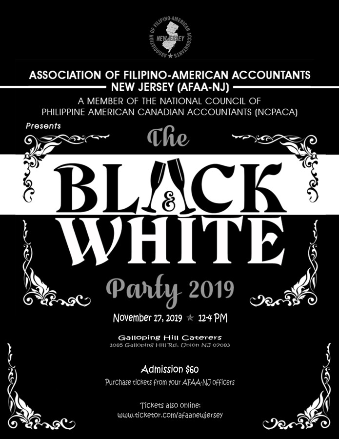 Get Information and buy tickets to The Black & White Party 2019  on afaanewjersey.org