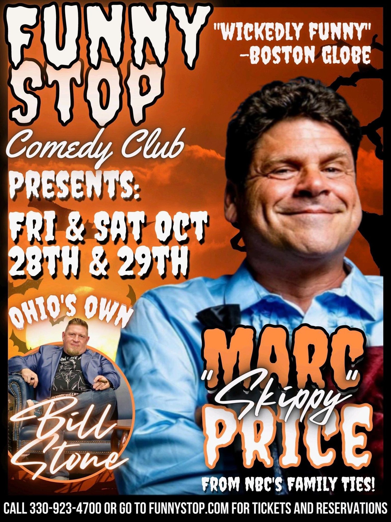 Marc (Skippy) Price Sat. 9:20 Show Funny Stop Comedy Club on Oct 29, 21:20@Funny Stop Comedy Club - Buy tickets and Get information on Funny Stop funnystop.online