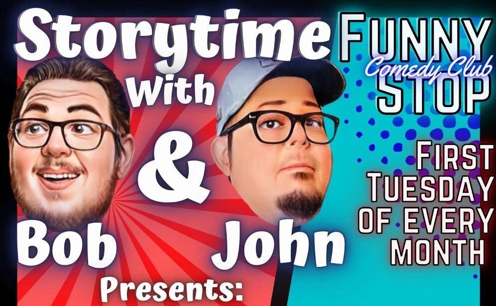 Story Time with Bob & John Funny Stop Comedy Club on dic. 06, 20:00@Funny Stop Comedy Club - Compra entradas y obtén información enFunny Stop funnystop.online