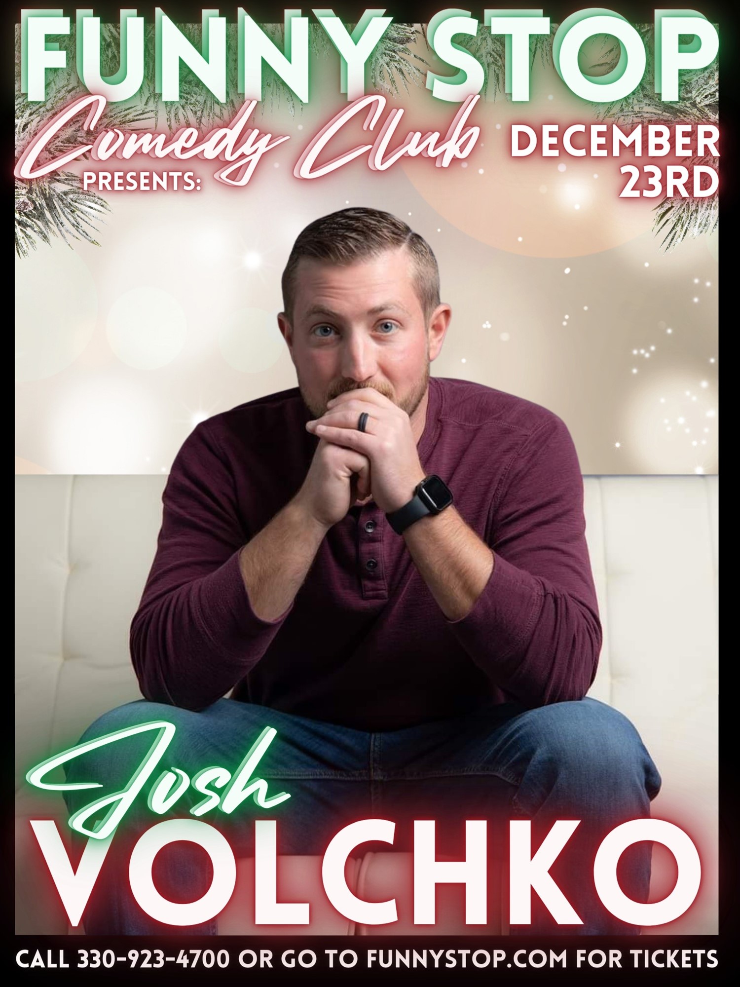 Josh Volchko 9:20pm Show Funny Stop Comedy Club on dic. 23, 21:20@Funny Stop Comedy Club - Compra entradas y obtén información enFunny Stop funnystop.online
