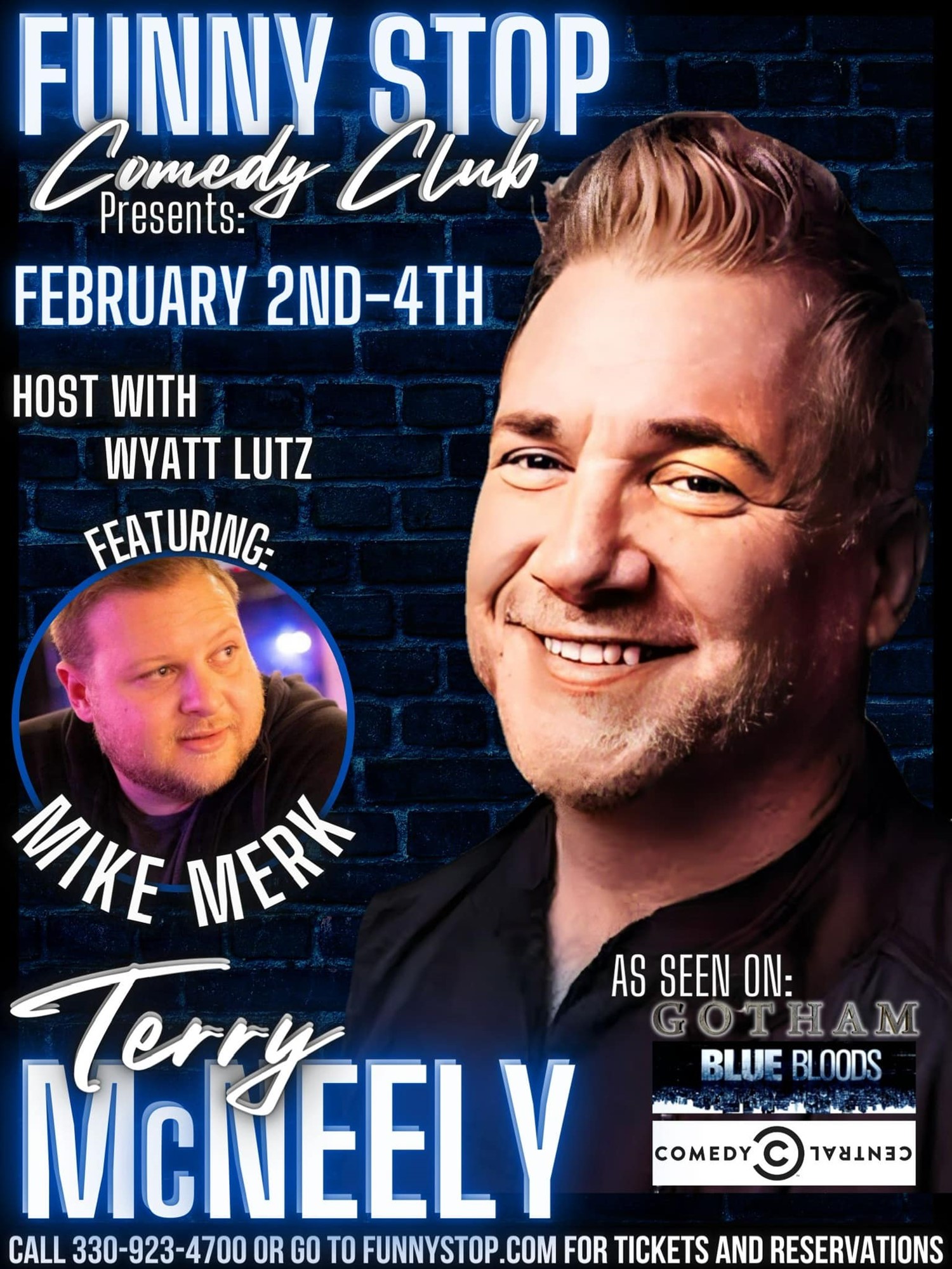 Terry McNeely and Mike Merk Show Sat. at 9:30PM Funny Stop Comedy Club on Feb 04, 21:30@Funny Stop Comedy Club - Buy tickets and Get information on Funny Stop funnystop.online
