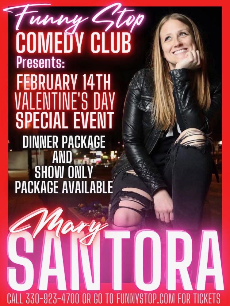 Valentine's Show with Mary Santora - Tue. 8pm Show Special event at Funny Stop Comedy Club on Feb 14, 21:30@Funny Stop Comedy Club - Buy tickets and Get information on Funny Stop funnystop.online