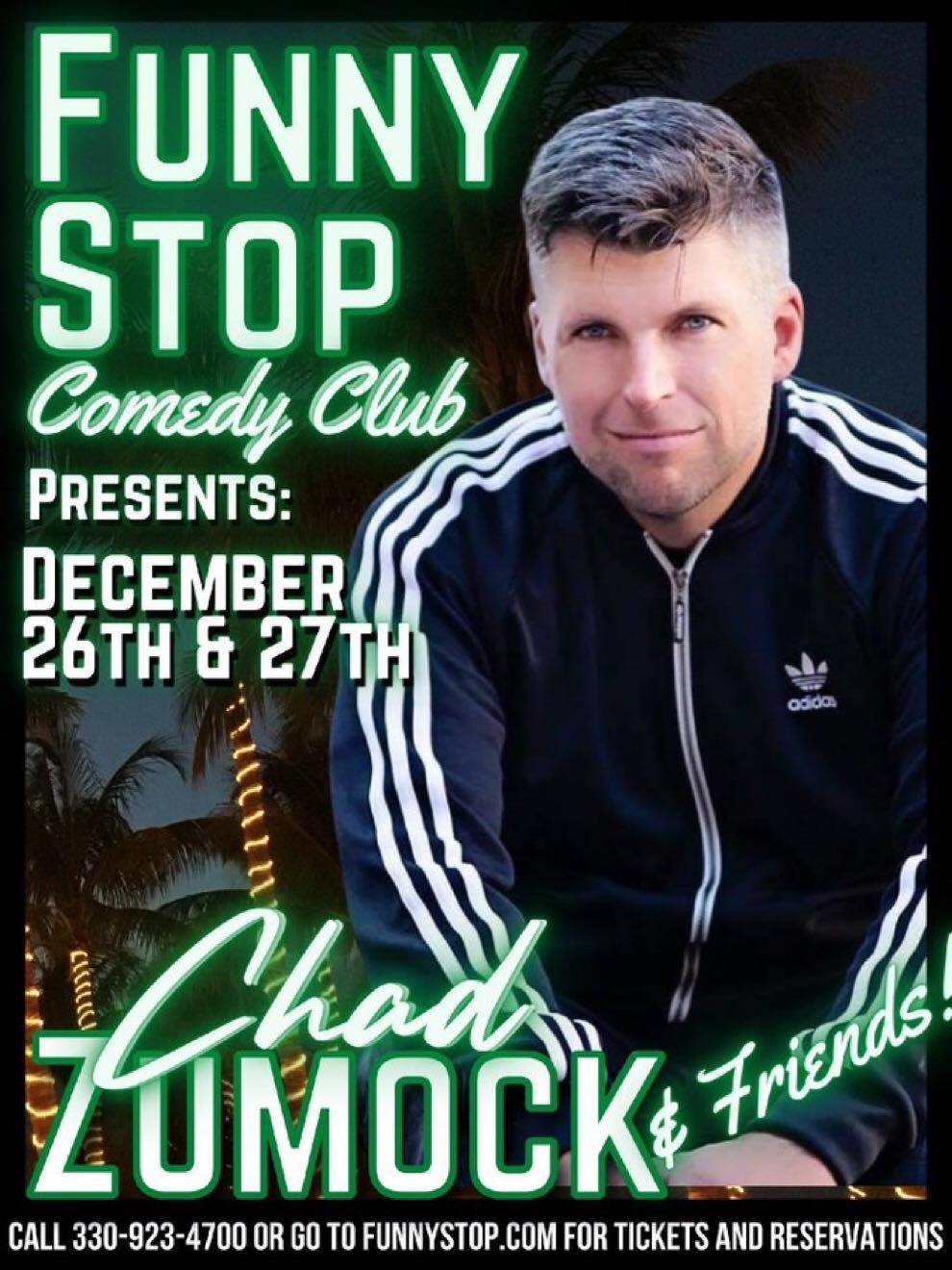 Chad Zumock - Mon. 8PM Show Funny Stop Comedy Club on Dec 26, 20:00@Funny Stop Comedy Club - Buy tickets and Get information on Funny Stop funnystop.online