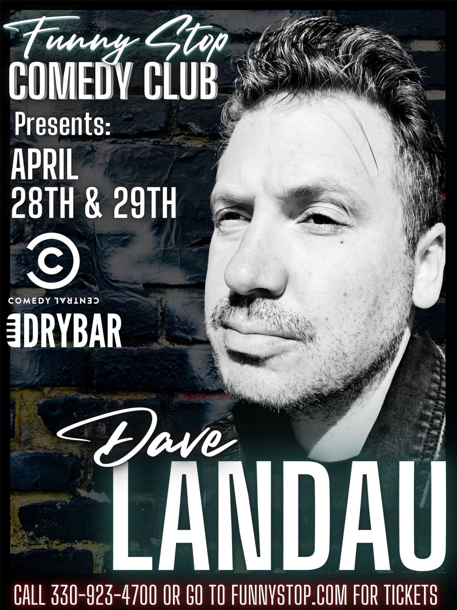 Dave Landau Fri. 7:30 Show Funny Stop Comedy Club on avr. 28, 19:30@Funny Stop Comedy Club - Achetez des billets et obtenez des informations surFunny Stop funnystop.online