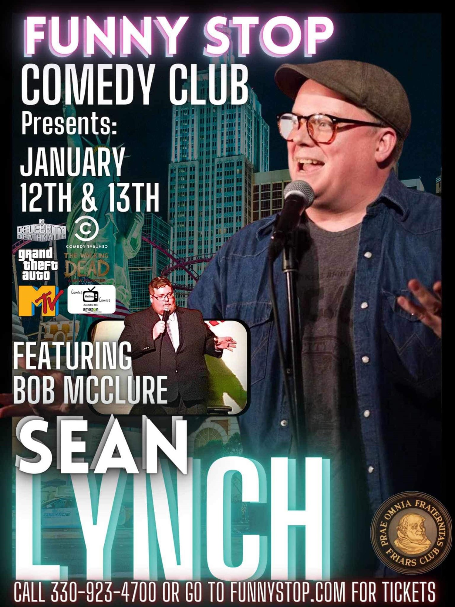 Sean Lynch Fri. 9:30PM Show Funny Stop Comedy Club on Jan 12, 21:30@Funny Stop Comedy Club - Buy tickets and Get information on Funny Stop funnystop.online