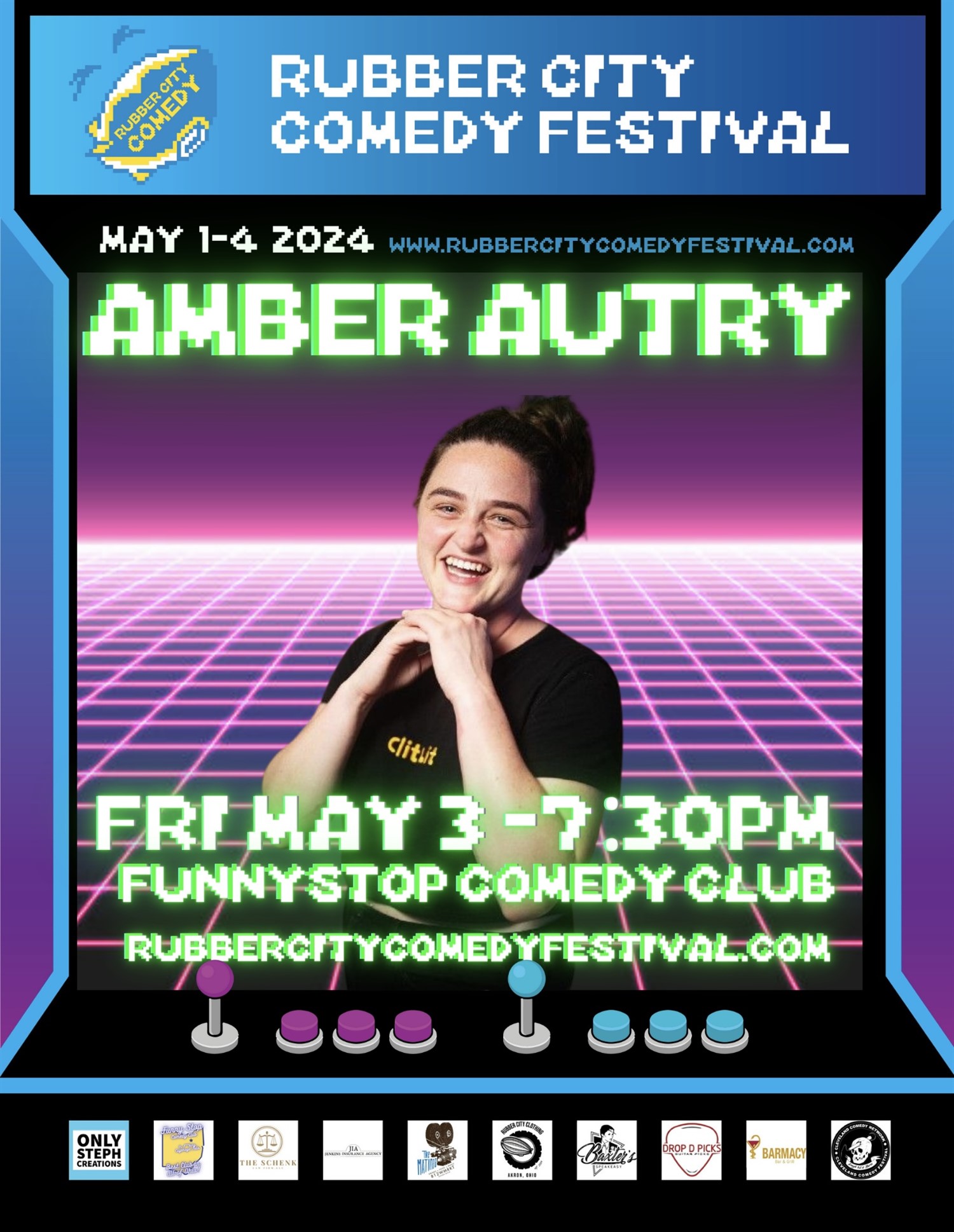 Amber Autry | 7:30 PM | Rubber City Comedy Festival Funny Stop Comedy Club on May 03, 19:30@Funny Stop Comedy Club - Buy tickets and Get information on Funny Stop funnystop.online