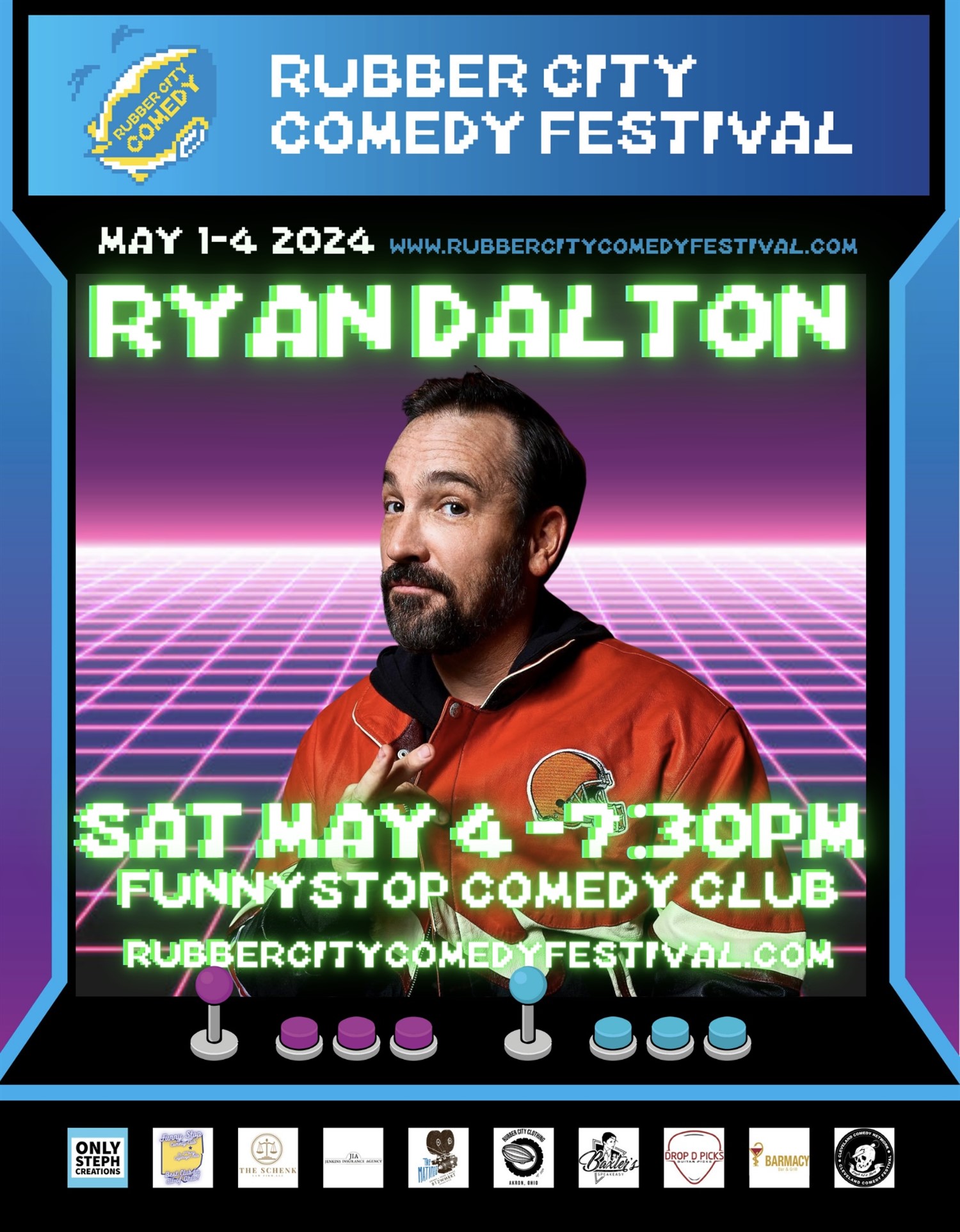 Ryan Dalton | 7:30 PM | Rubber City Comedy Festival Funny Stop Comedy Club on may. 04, 19:30@Funny Stop Comedy Club - Compra entradas y obtén información enFunny Stop funnystop.online