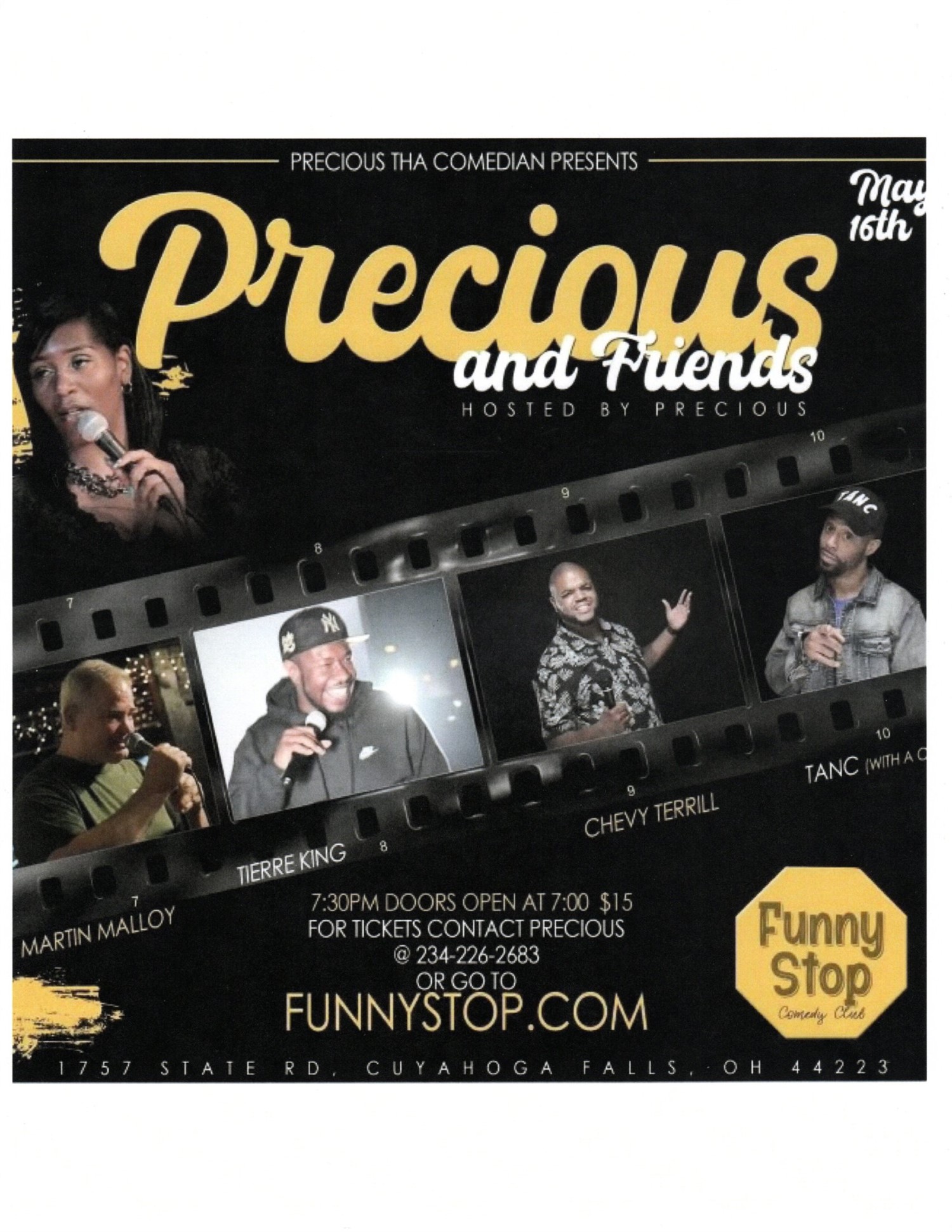 Precious & Friends Funny Stop Comedy Club on May 16, 20:00@Funny Stop Comedy Club - Buy tickets and Get information on Funny Stop funnystop.online