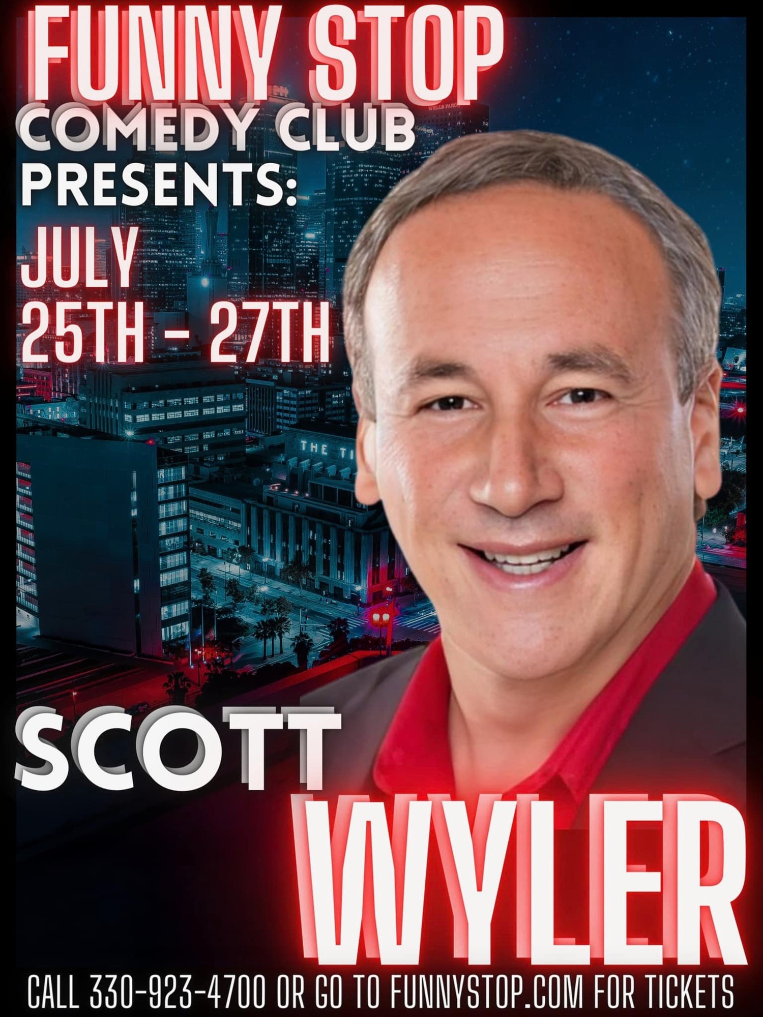 Scott Wyler - Sat. 7:30 PM Show Funny Stop Comedy Club on Jul 27, 19:30@Funny Stop Comedy Club - Buy tickets and Get information on Funny Stop funnystop.online