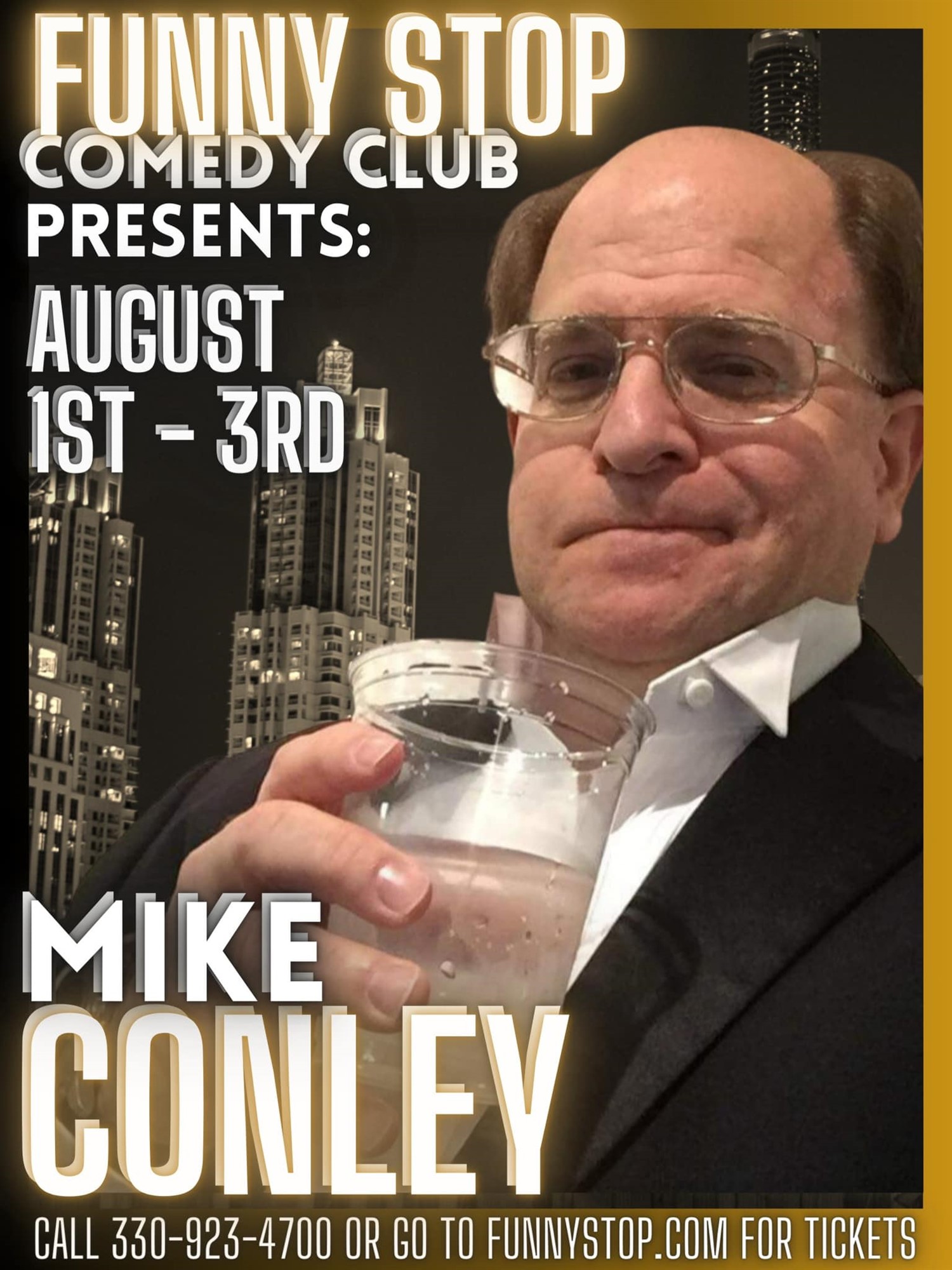 Mike Conley - Fri. 7:30 PM Show Funny Stop Comedy Club on Aug 02, 19:30@Funny Stop Comedy Club - Buy tickets and Get information on Funny Stop funnystop.online
