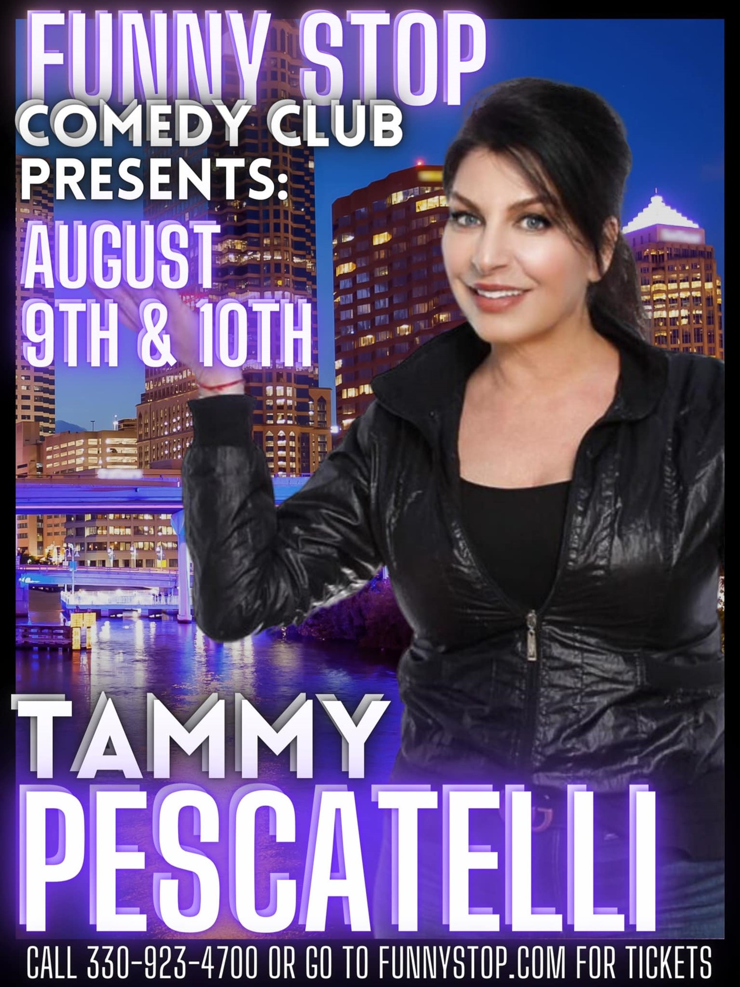 Tammy Pescatelli - Sat. 7:30 Show Funny Stop Comedy Club on Aug 10, 19:30@Funny Stop Comedy Club - Buy tickets and Get information on Funny Stop funnystop.online