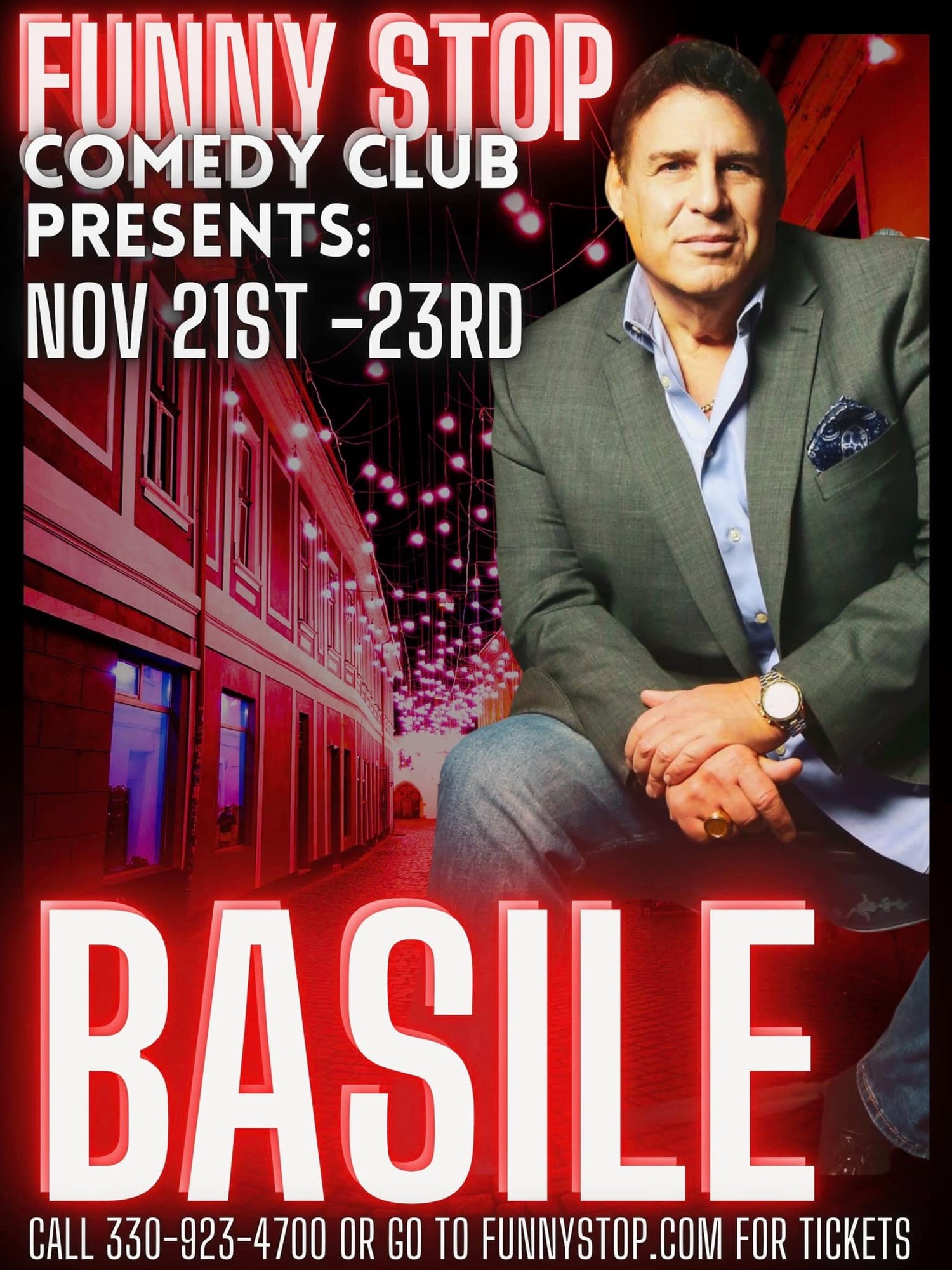 Get information & buy tickets to Basile - Fri. 7:30 PM Show Funny Stop Comedy Club on Nov 22, 19:30 @Funny Stop Comedy Club | Funny Stop | funnystop.online