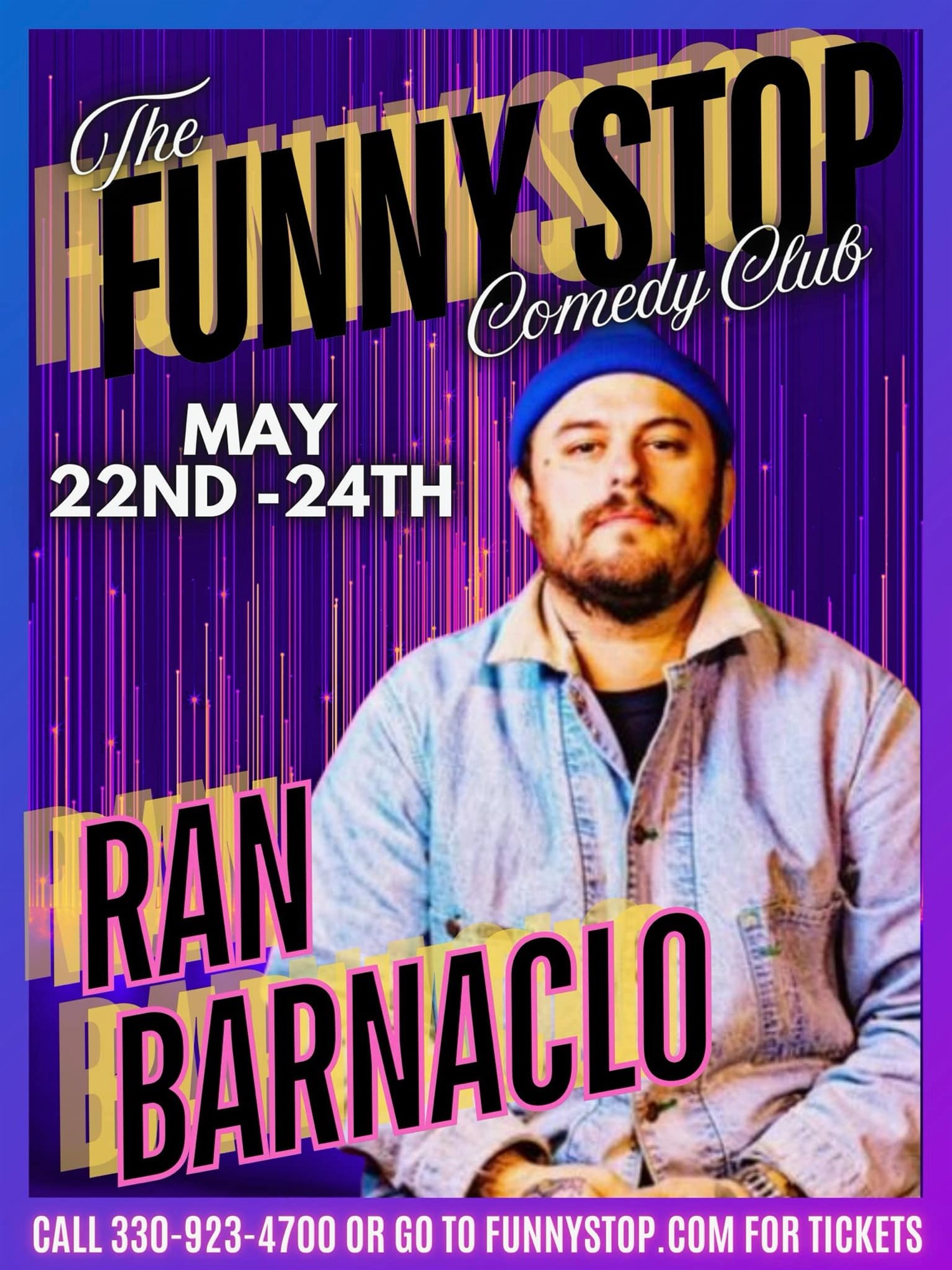 Get information & buy tickets to Ran Barnaclo - Thur. Show Funny Stop Comedy Club on May 22, 20:00 @Funny Stop Comedy Club | Funny Stop | funnystop.online