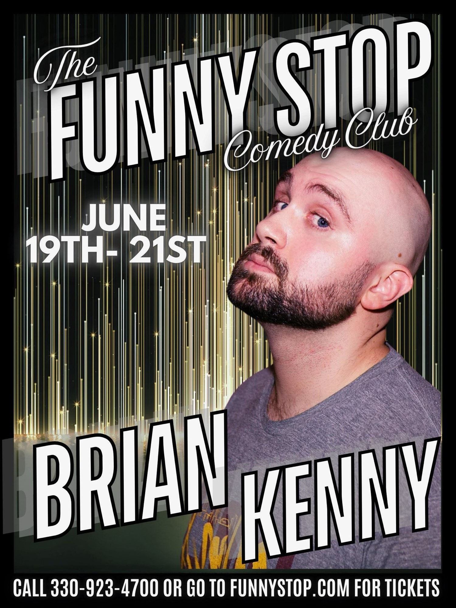 Get information & buy tickets toBrian Kenny - Fri. Show Funny Stop Comedy Club on Jun 20, 19:30 @Funny Stop Comedy Club | Funny Stop | funnystop.online