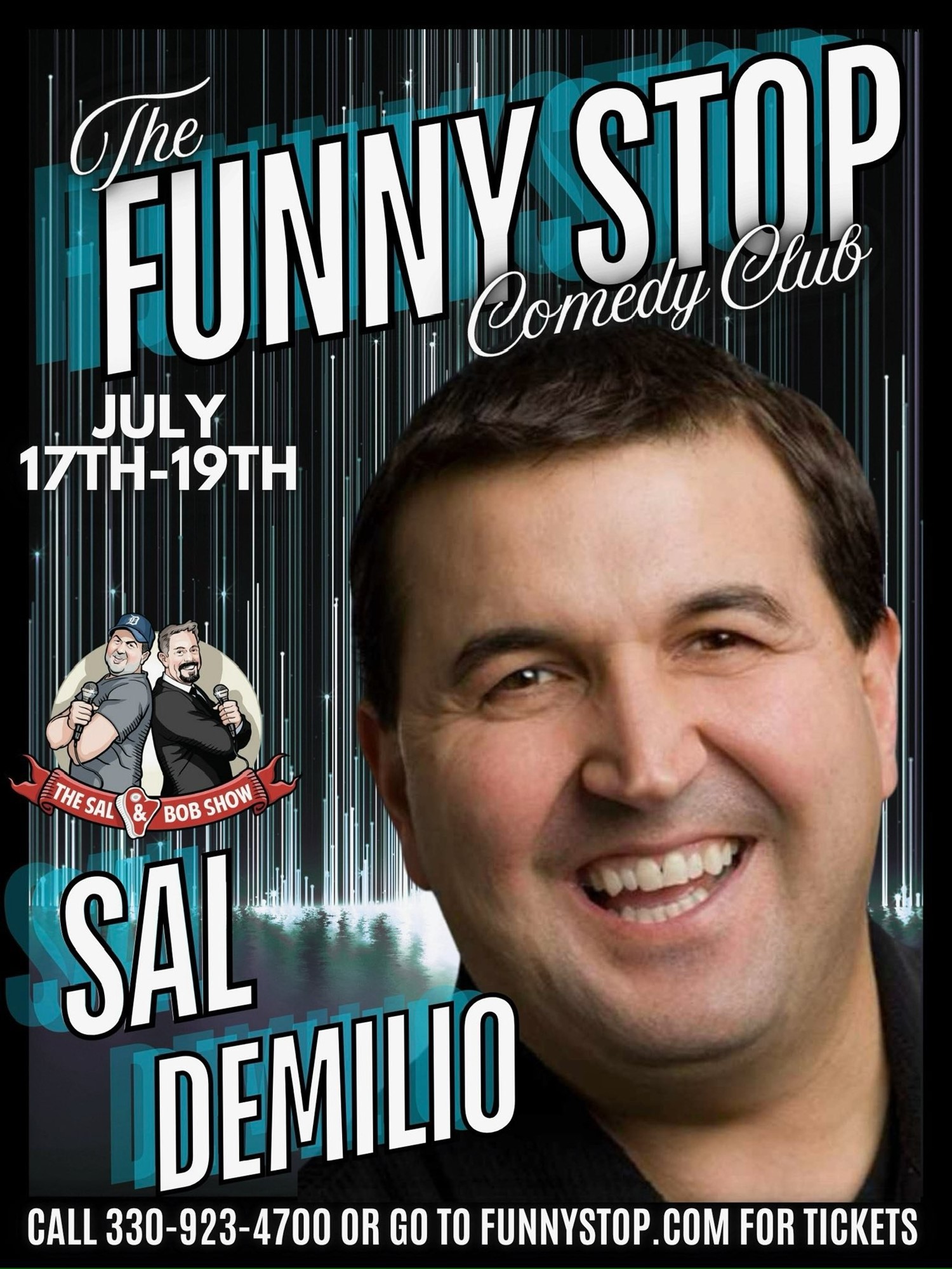 Get information & buy tickets toSal Demilio - Thur. Show Funny Stop Comedy Club on Jul 17, 20:00 @Funny Stop Comedy Club | Funny Stop | funnystop.online