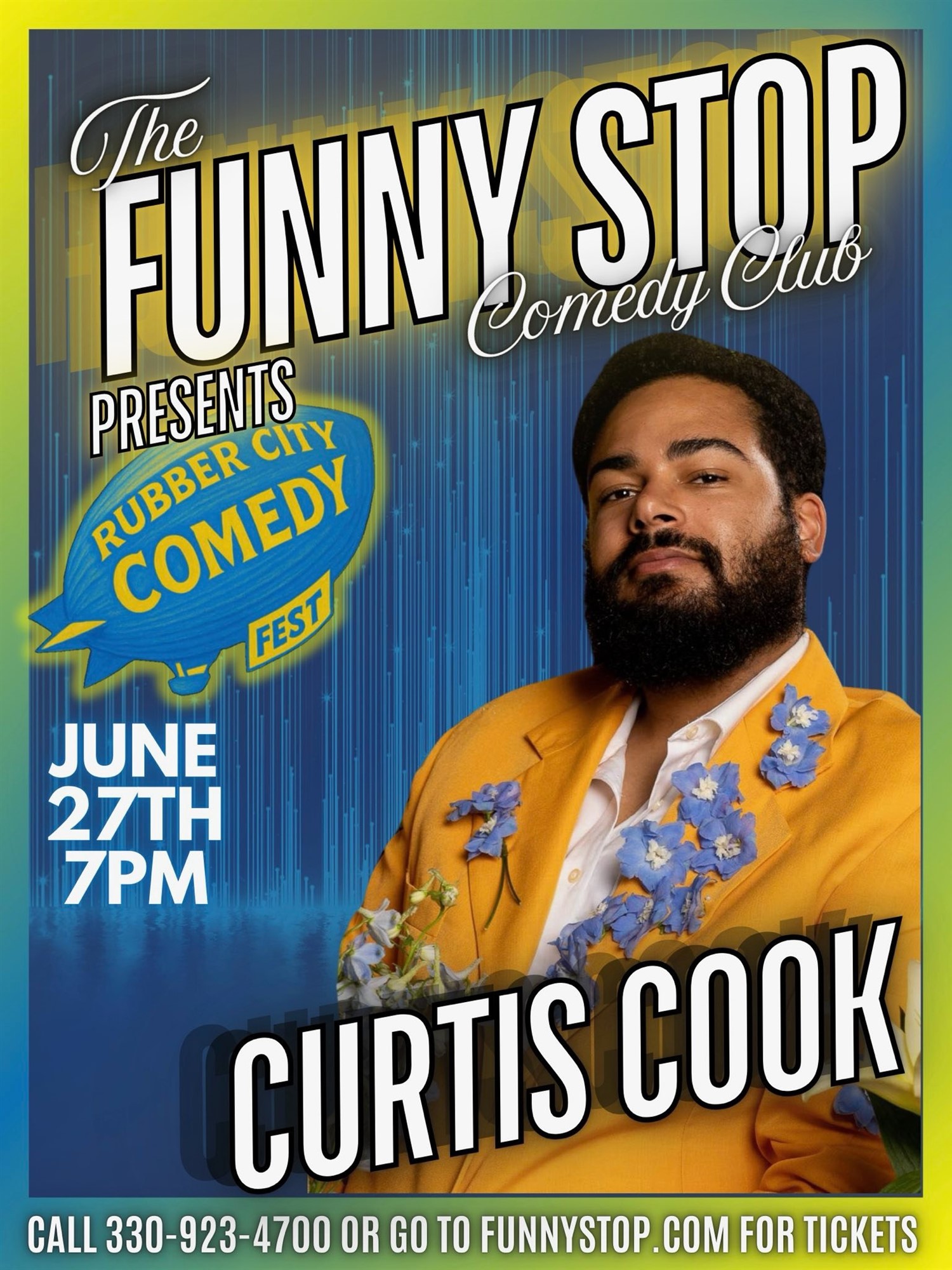 Get information & buy tickets to Curtis Cook | Fri. | Rubber City Comedy Festival Funny Stop Comedy Club on Jun 27, 19:30 @Funny Stop Comedy Club