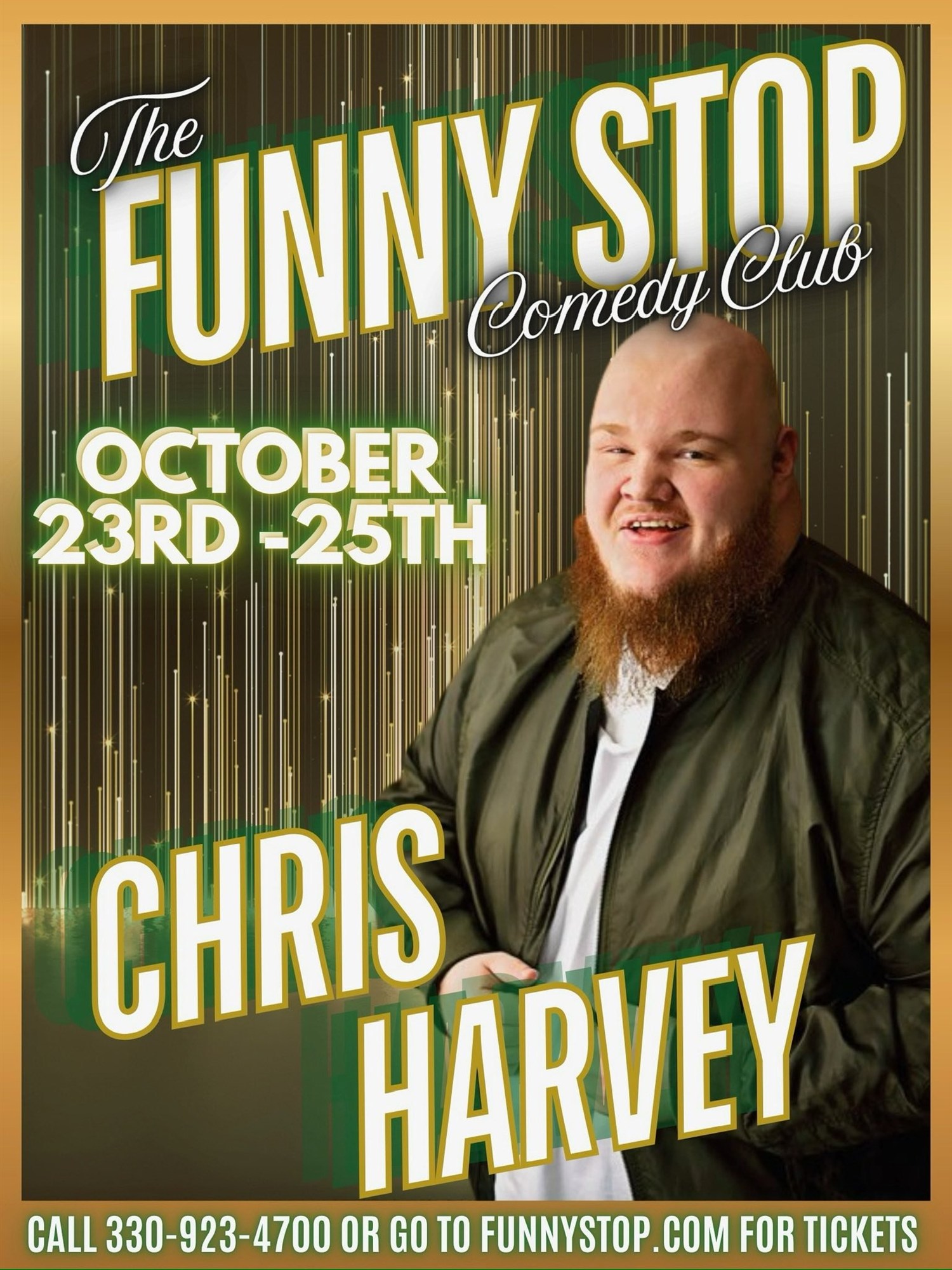 Get information & buy tickets toChris Harvey - Fri. Show Funny Stop Comedy Club on Oct 24, 19:30 @Funny Stop Comedy Club | Funny Stop | funnystop.online