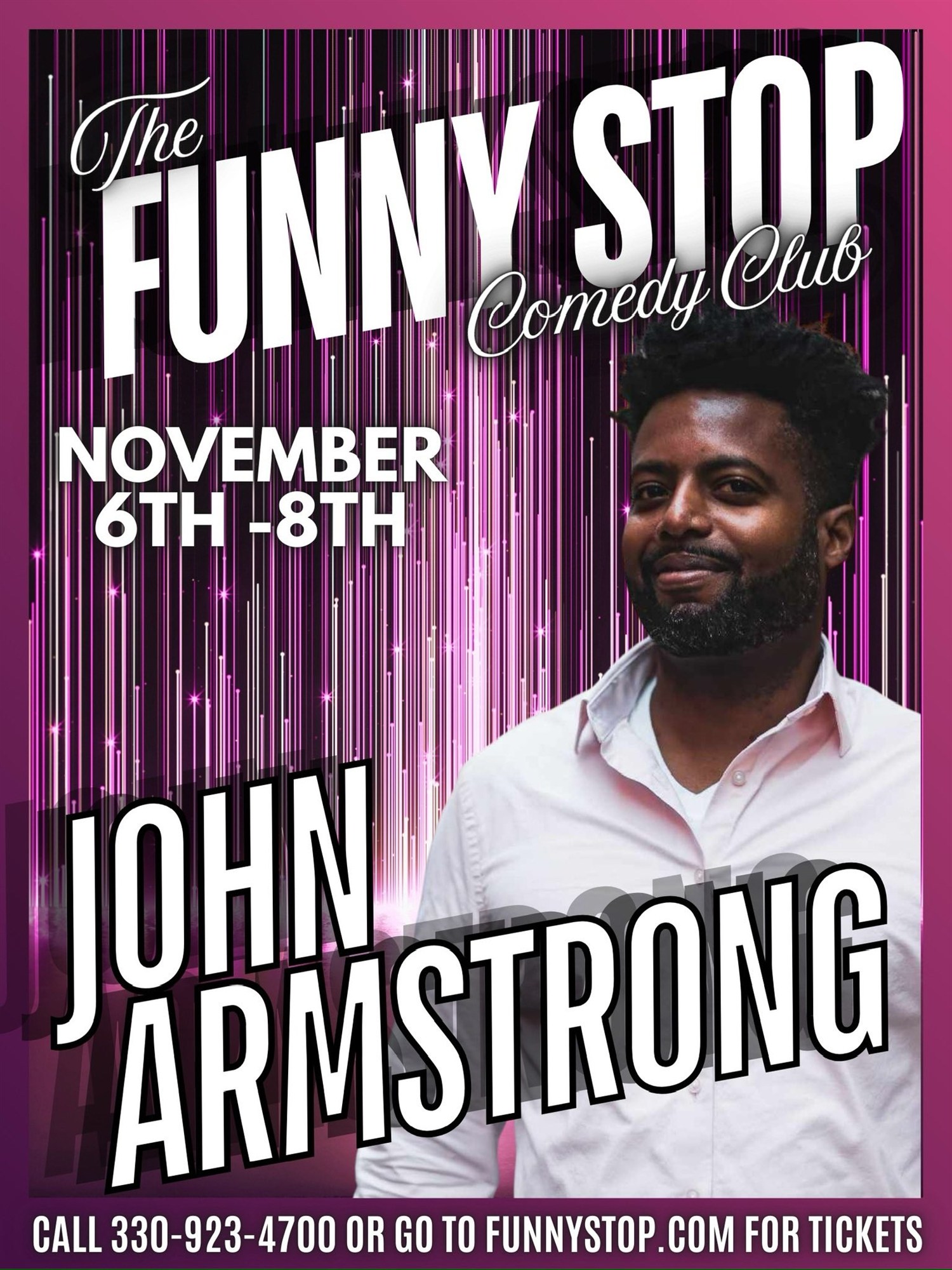 Get information & buy tickets toJohn Armstrong - Thur. Show Funny Stop Comedy Club on Nov 06, 20:00 @Funny Stop Comedy Club | Funny Stop | funnystop.online