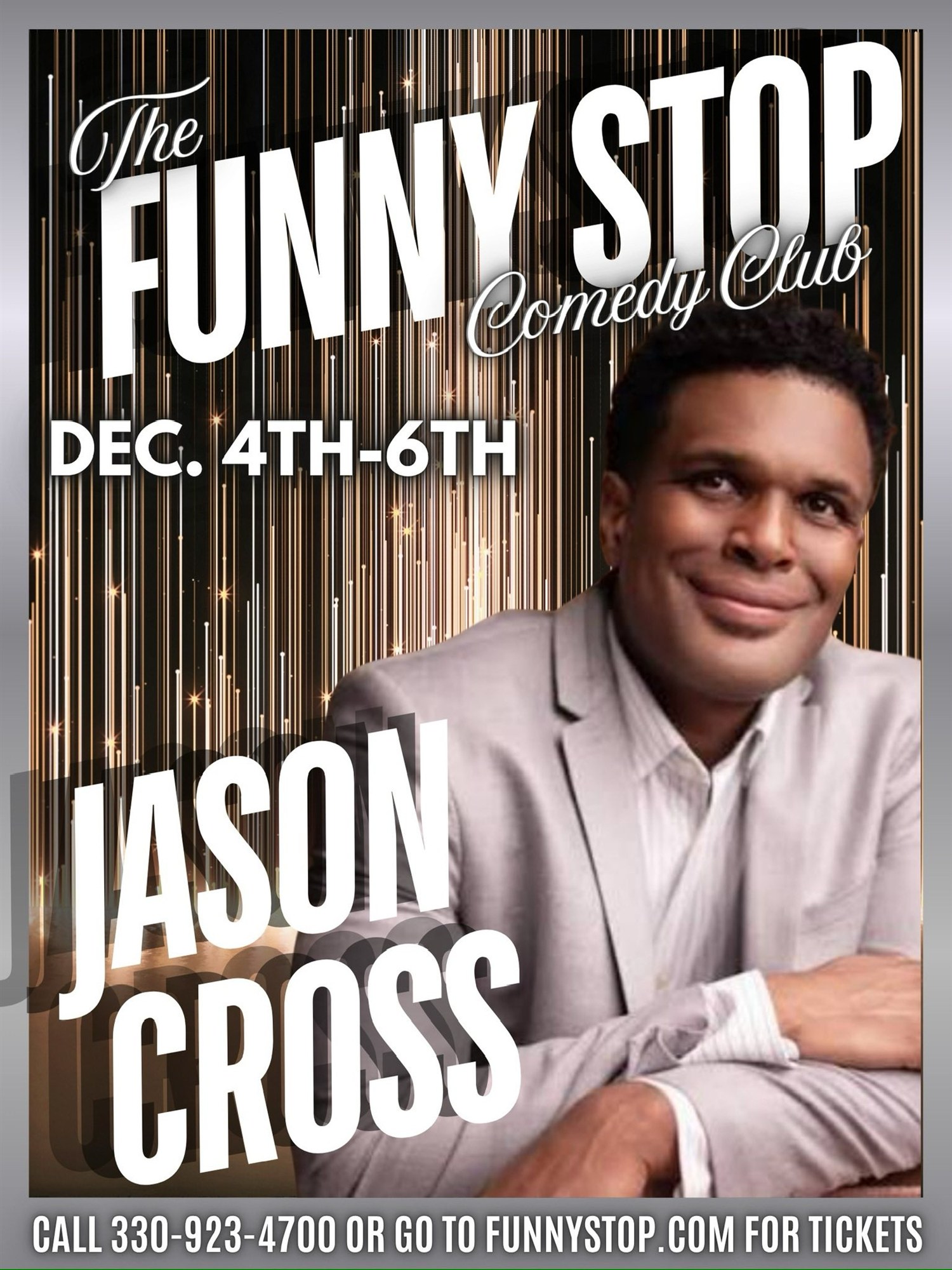 Get information & buy tickets toJayson Cross - Thur. Show Funny Stop Comedy Club on Dec 04, 20:00 @Funny Stop Comedy Club | Funny Stop | funnystop.online