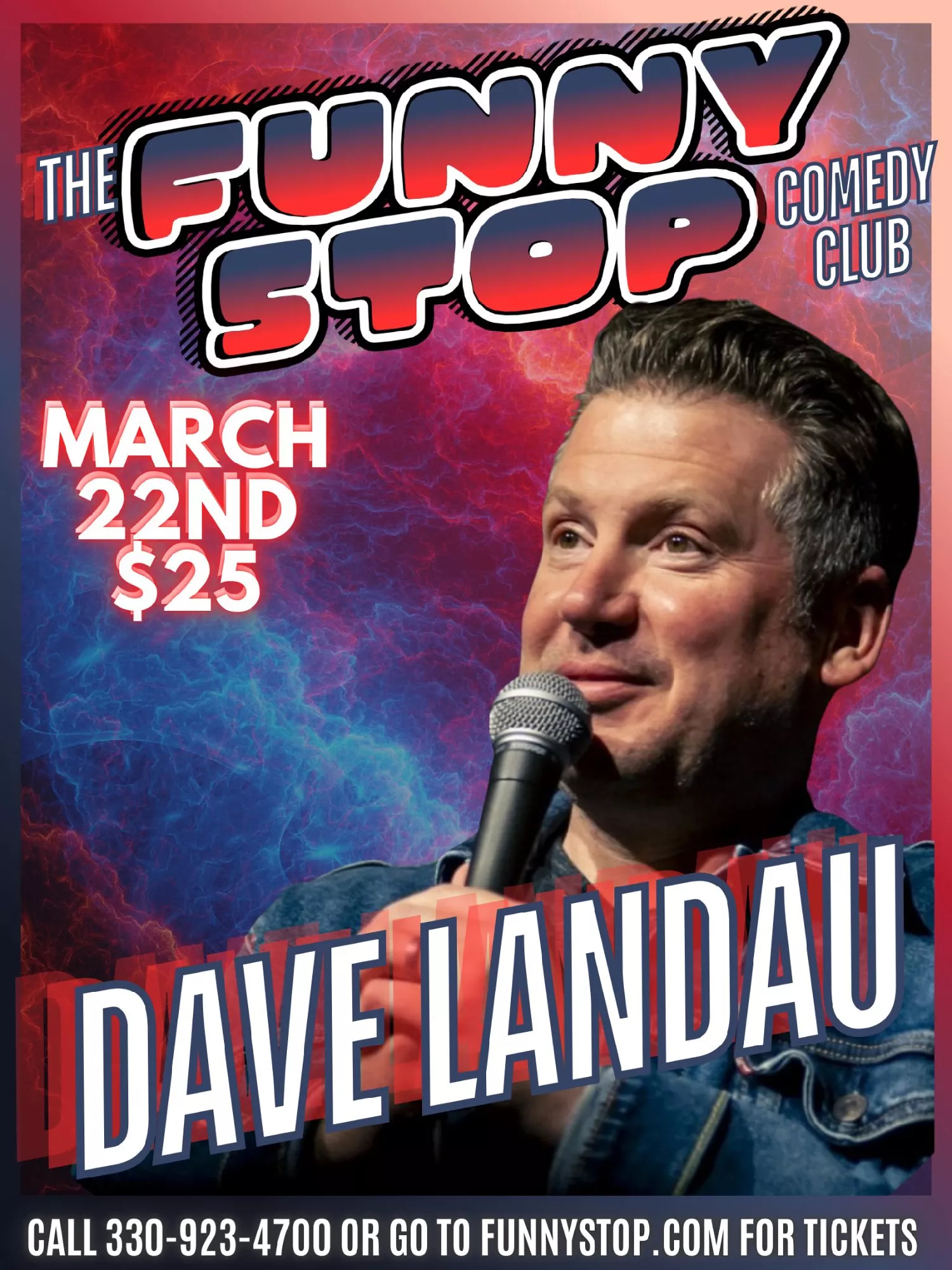 Get information & buy tickets toDave Landau - Sun. Show Funny Stop Comedy Club on Mar 22, 20:00 @Funny Stop Comedy Club | Funny Stop | funnystop.online